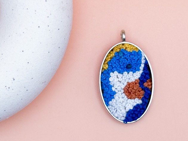 wisiory Medalion morski z Lapisem Lazuli /Seria Kolory Bałtyku