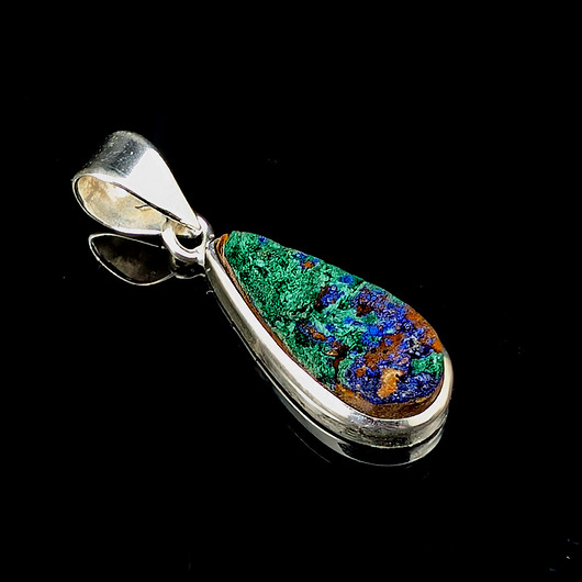 wisiory Rajska kropla- azuryt z malachitem