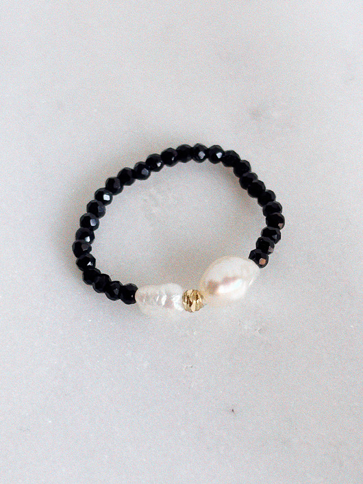 pierścionki elastyczne Pierścionek elastyczny Onyks