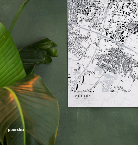 plakaty Plakat Włochy A3 - dzielnice Warszawy na ścianę