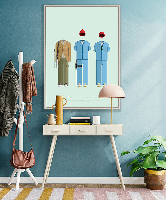 plakaty Life Aquatic - Wes Anderson - plakat fine art