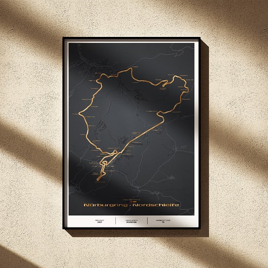 plakaty Plakat Tory wyścigowe - Nurburgring
