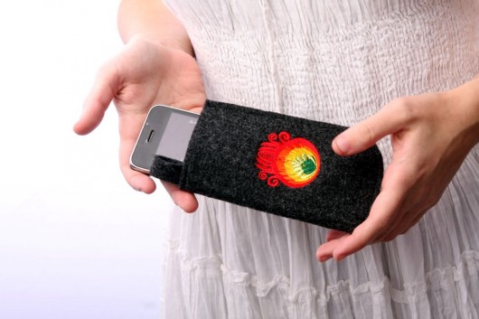 Etui kwiatek szary_2 WeLoveFolk