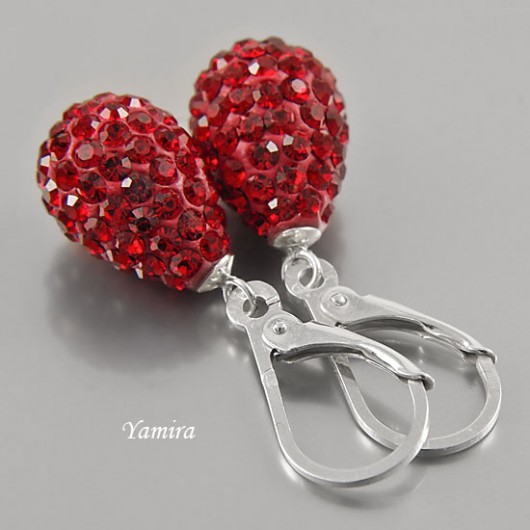 kolczyki - exclusive red drop yamira