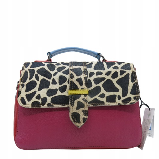 torby na ramię Torebka klasyczna skórzana na ramię pasek na klapce oryginalna OLIVKA