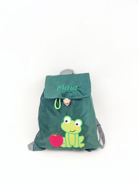 torebki, worki i plecaki dziecięce Plecak z żabką, plecak z żabą, personalizowany prezent