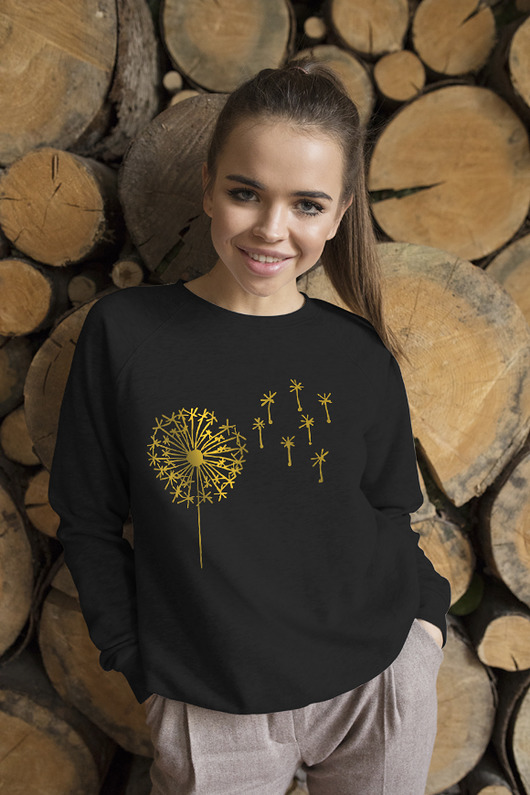 Dmuchawiec gold Bluza Uni Raglan ONE MUG A DAY