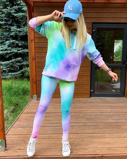 Bluza z kapturem TIE AND DYE roho clothing