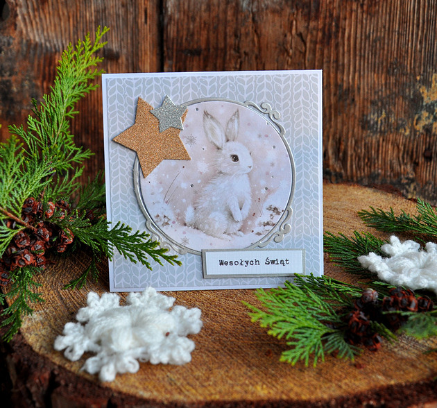 kartki świąteczne Kartka świąteczna "Zimowy las"