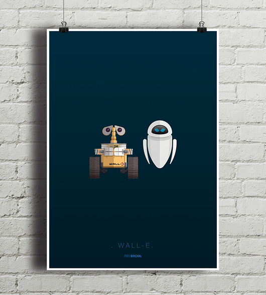WALL-E - plakat A4 minimalmill