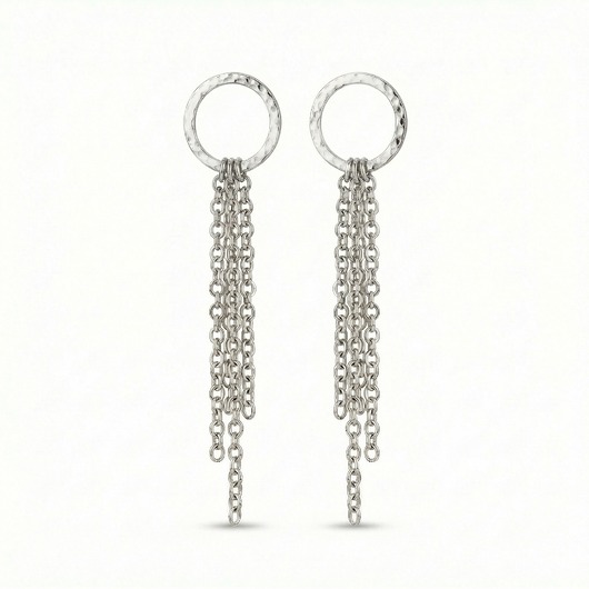 kolczyki srebrne Srebrne kolczyki Łańcuszki