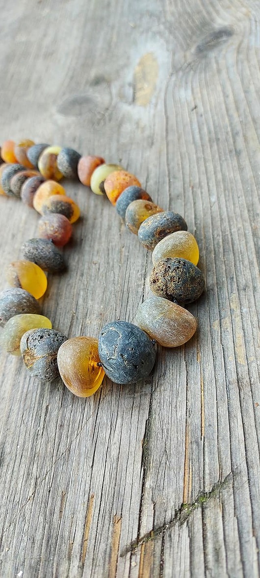 korale Naszyjnik korale z bursztynu