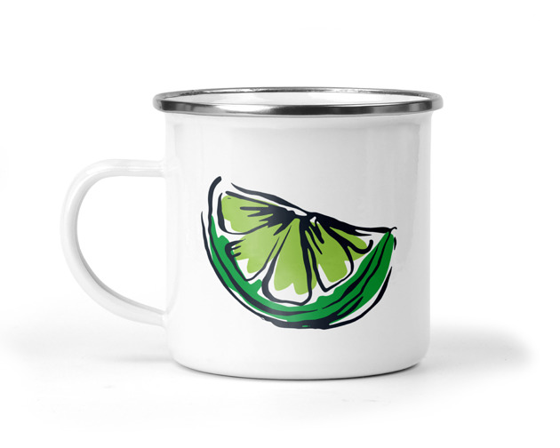kubki Kubek metalowy limonka