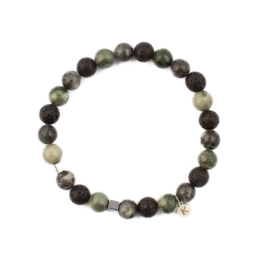 biżuteria męska Męska bransoletka w kolorach khaki - moc i zdrowie