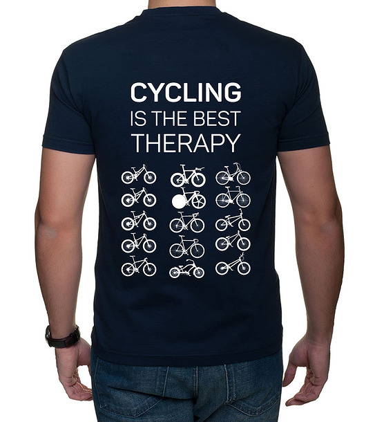 Koszulka T-SHIRT. Cycling is the best therapy studioixi