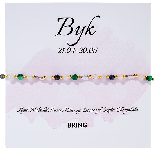 bransoletki z kamieni naturalnych Bransoletka znak zodiaku Byk