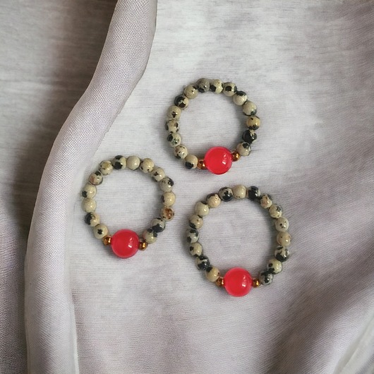 pierścionki elastyczne Pierścionek :: red currant collection