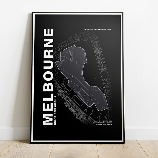 Plakat Tory wyścigowe - Melbourne Peszkowski Graphic