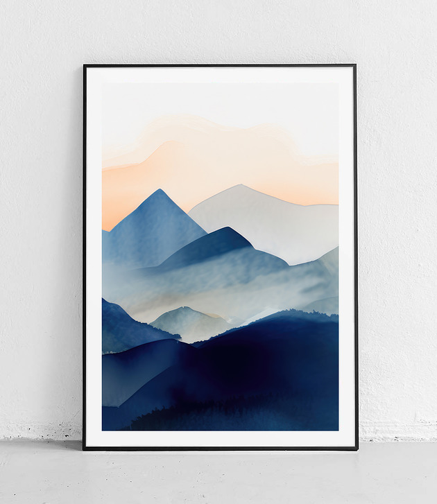 plakaty Plakat Zachód nad Górami