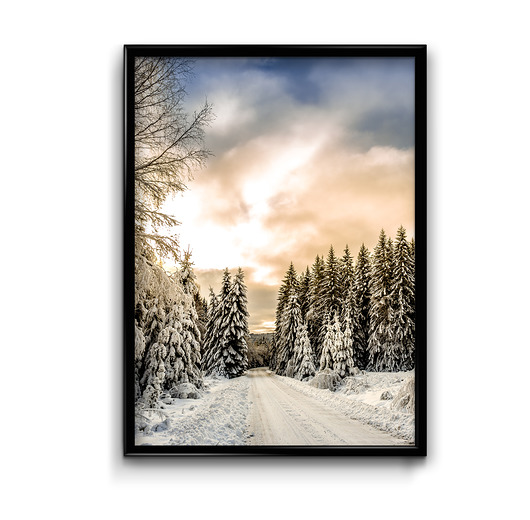 plakaty Plakat Zimowy Wschód Słońca