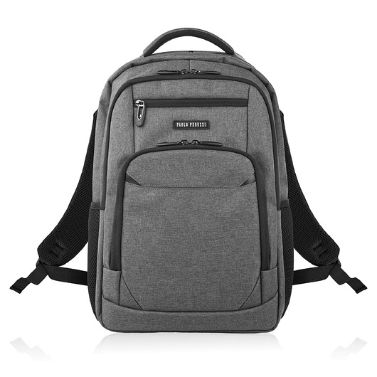 torby i nerki męskie Plecak na laptopa męski szary wodoodporny usztywniany Paolo Peruzzi AS-03-DGR