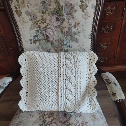 poduszki plecione Poduszka z warkoczem 40cmx40cm