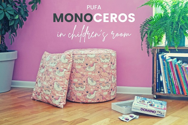pufy do siedzenia Puf do pokoju dziecięcego - Monoceros