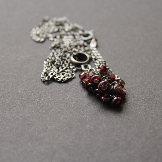 srebrne naszyjniki Naszyjnik Grana grona