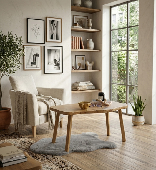 stoliki kawowe Dębowy stolik kawowy "Nature's Edge" 