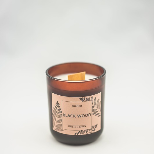 świece zapachowe BLACK WOOD  - świeca sojowa