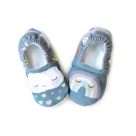buty dziecięce Buciki - tęcza ze słońcem