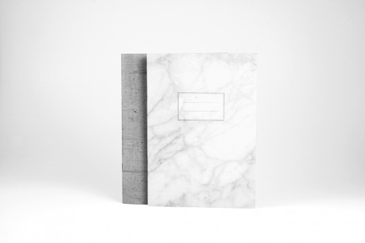 2 Zeszyty Basic Textures Biały Marmur + Beton XXXStudio of Basic Design