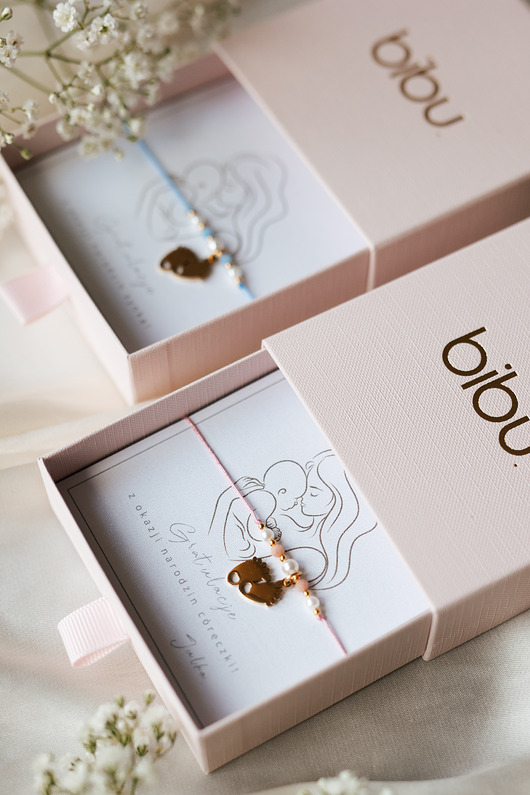 bransoletki na sznurku Prezent dla świeżo upieczonej mamy