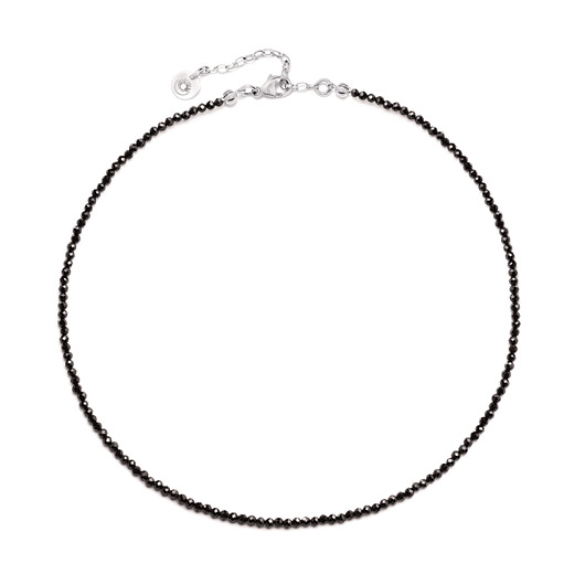 chokery Czarny choker z turmalinów
