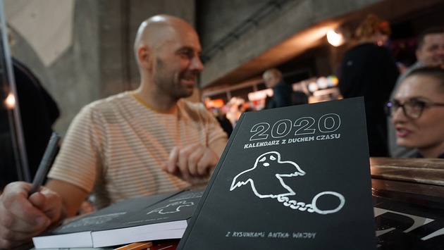 Kalendarz 2020  z duchem czasu z rys. Antka Wajdy Tajne Komplety