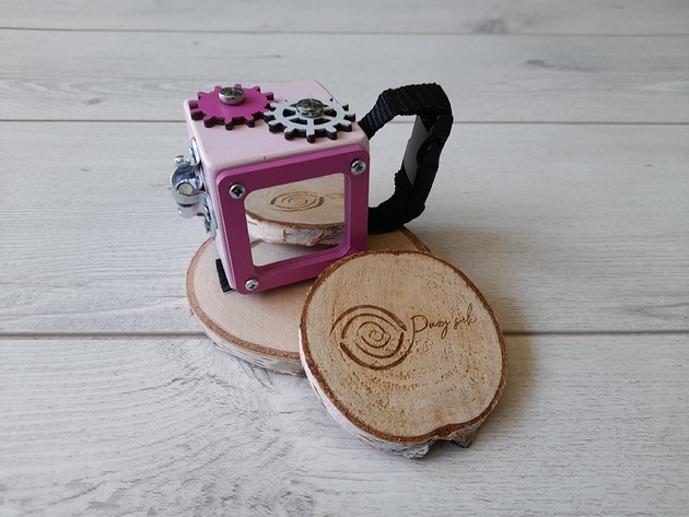 klocki i zabawki drewniane Kostka manipulacyjna tablica sensoryczna mini