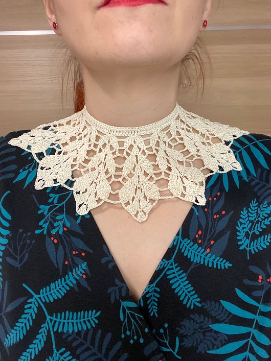 chokery Kornkowy kołnierzyk naszyjnik ecru