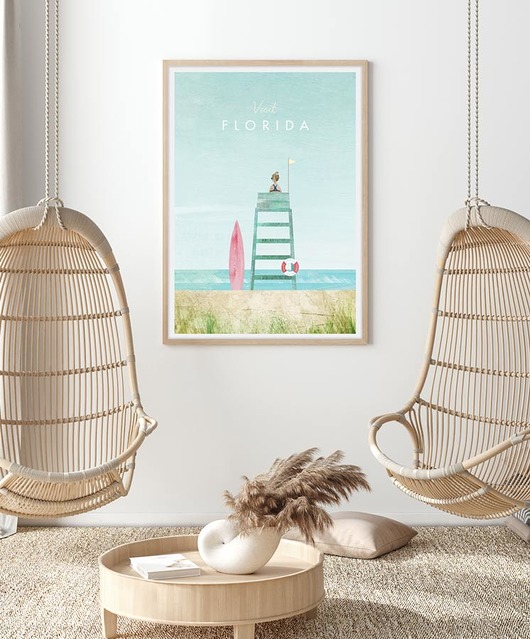 plakaty Floryda - vintage plakat art giclee