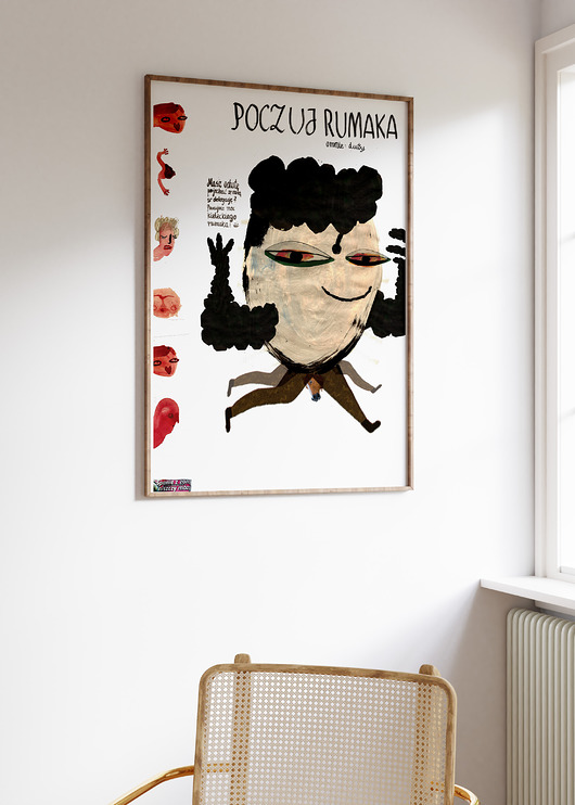 plakaty Plakat RUMAK grafika zabawna ilustracja miłosna portret matrymonialny