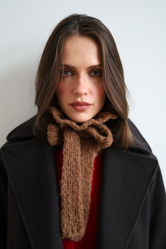 szale damskie Kołnierzyk Whisper karmelowy