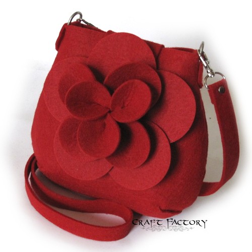 Lotus Blossom Red - torebka na ramię Craft Factory