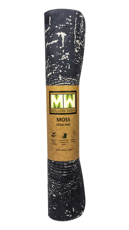 akcesoria do jogi Mata do jogi z mikrofibrą MOSS 4mm Timber, mikrofibra + naturalny kauczuk