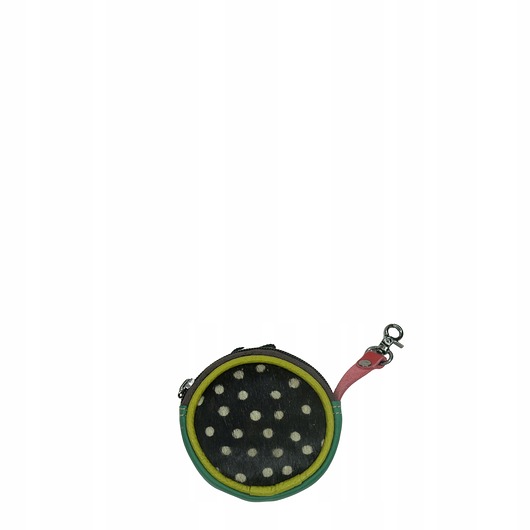 portfele damskie Bilonówka portfelik skórzany ze skrawków okrągły na prezent OLIVKA