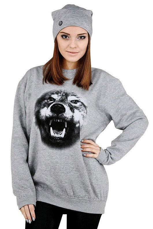 bluza z kapturem damska Bluza marki UNDERWORLD unisex Wolf
