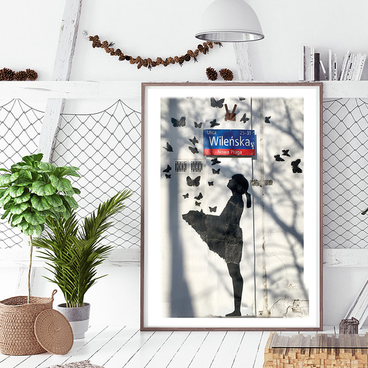 Plakat Banksy z warszawskiej Pragi(01) Poster Gallery Wall