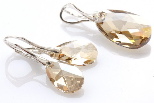 Komplet z kryształów Swarovski migdał mellody