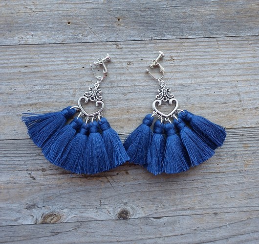 Boho Love -klipsy z chwostami Mró Soutache