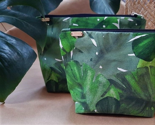 Zestaw kosmetyczek monstera manufakturaMMS