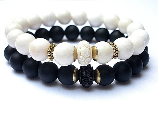 DUO - Black and ecru  KiKa pracownia