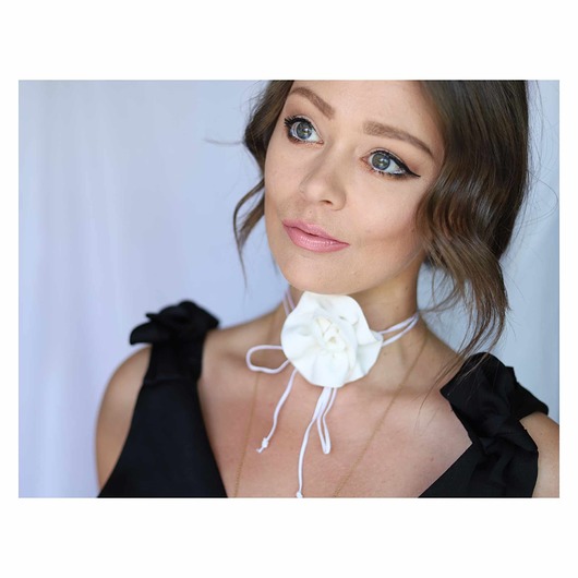 chokery Choker kwiat